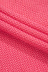 Peach Blossom Two Tone Contrast Waffle Knit Buttoned Loose Shacket